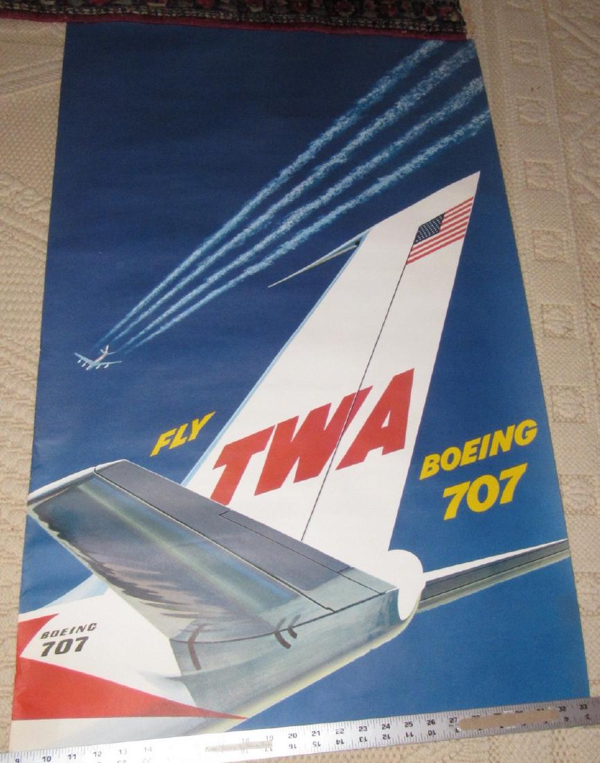 Boeing 707 Jet Airplane TWA Poster (1 of 1)