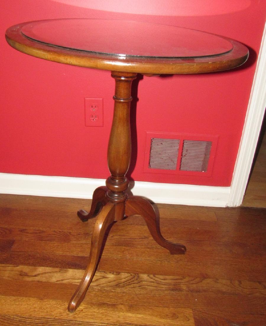 Tilt Top Candle Stand w/ Inlay (1 of 4)