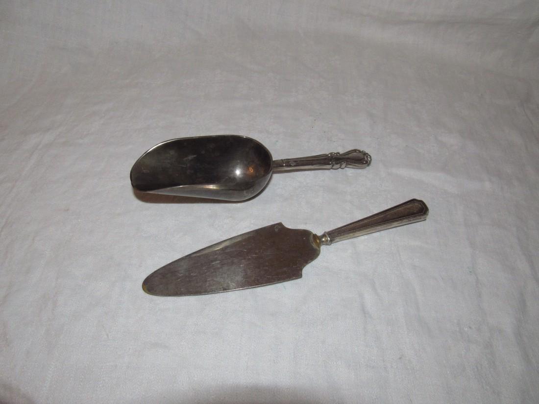 Scoop and Cake Server w/ Sterling Silver Handle (1 of 3)