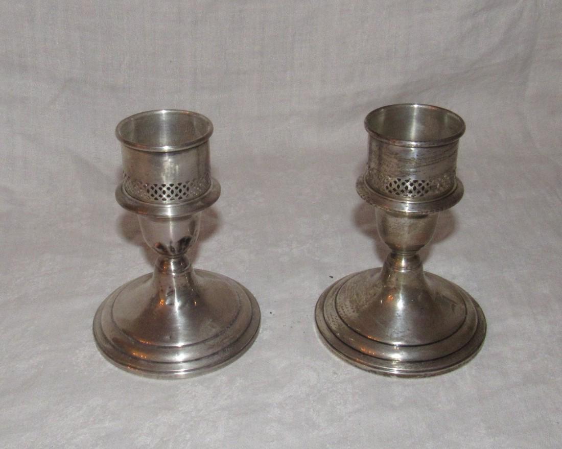 Black Starr & Gorham Sterling Silver Candle Holders (1 of 4)