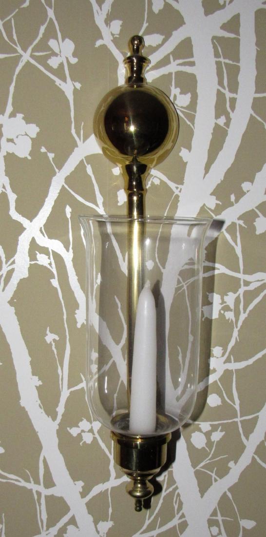 Pair of Candle Sconces: Approx. 17" tall