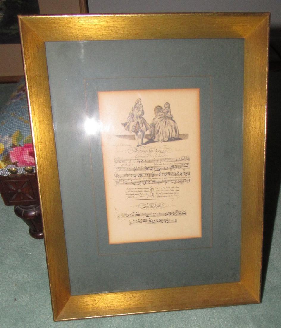 Reason For Loving Framed Sheet Music Litho (1 of 3)