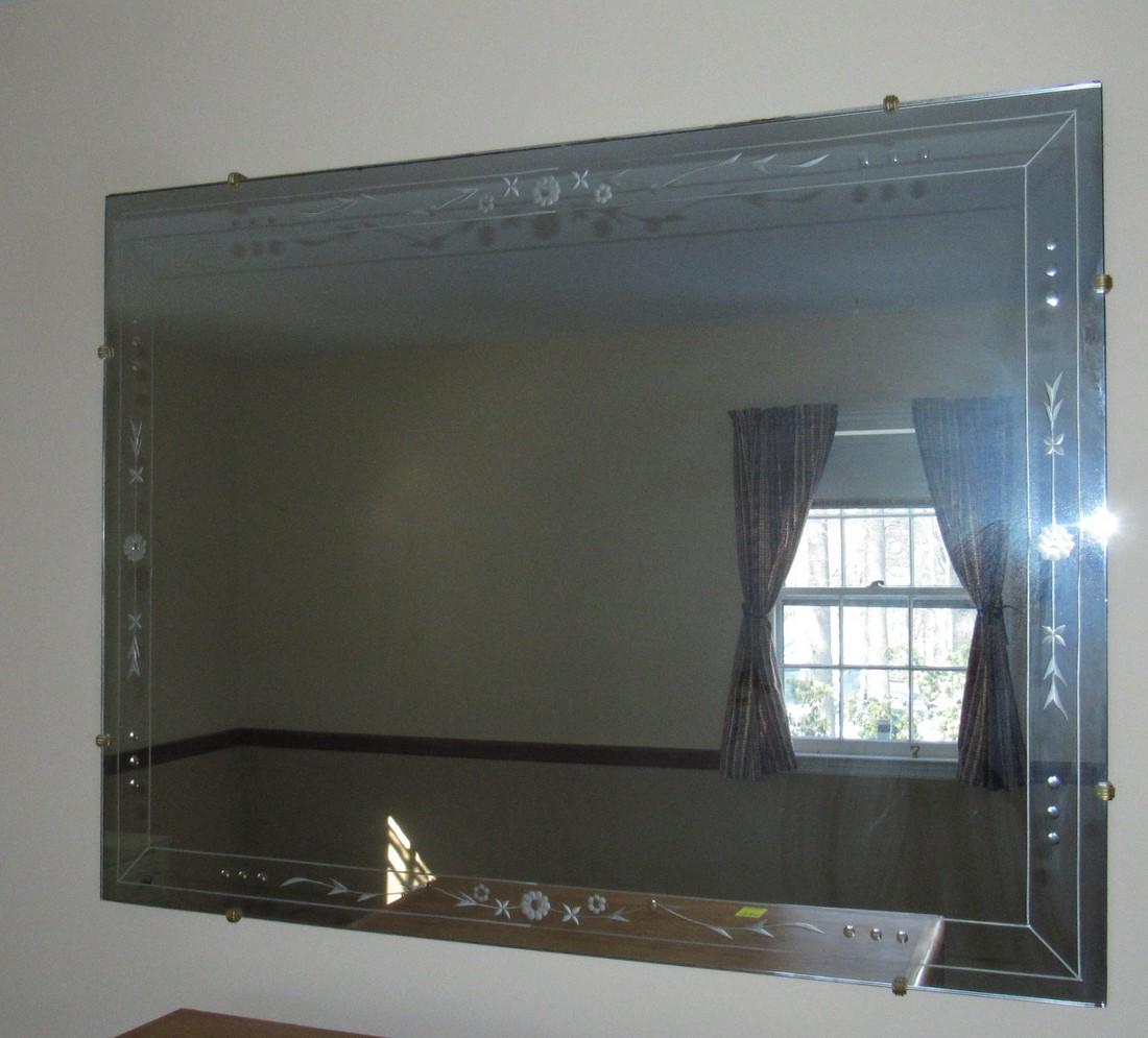 Large Art Deco Wall Mirror (1 of 4)