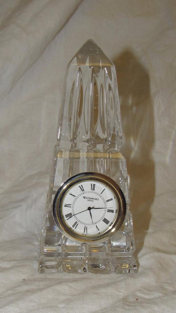 Waterford Crystal Clock: Approx. 5 3/4" tall.