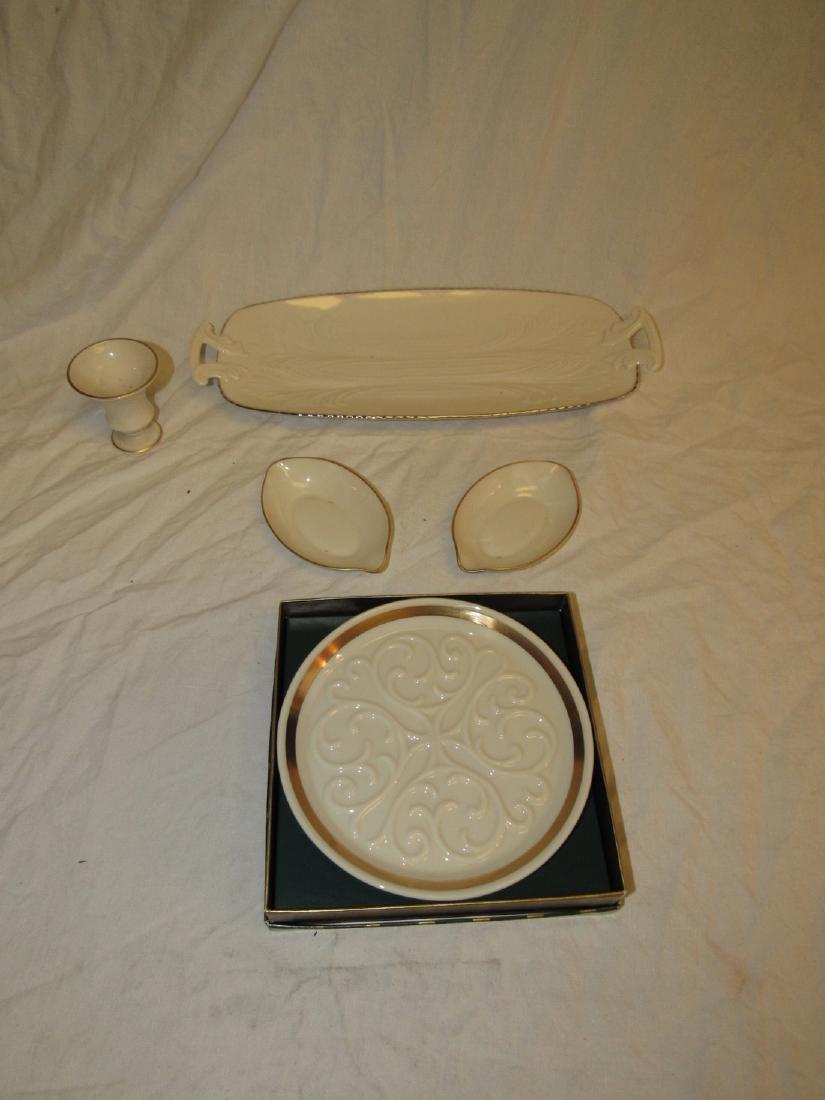 Lenox Wine Coaster Trays Toothpick Holder: Wine Holder is approx. 6 1/4" in diameter. Longest tray is approx. 13 1/2" long.