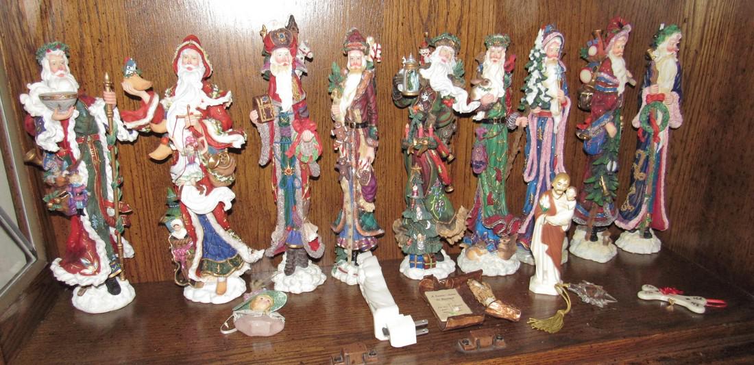 9 Lenox Santa Claus Figurines (1 of 3)