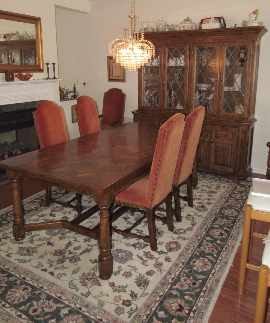 Oak Century Furniture Dining Room Set (1 of 10)