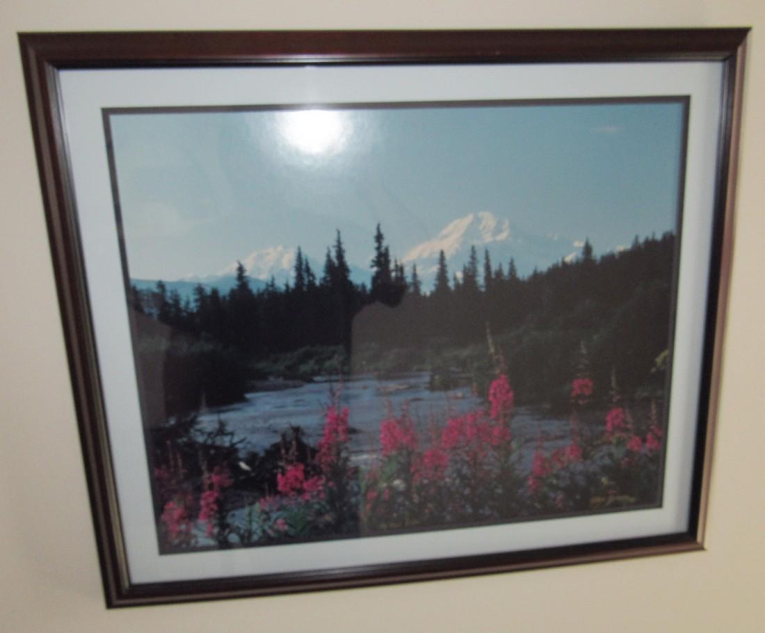 Wayne Johnson 1994 Signed Photo Alaska: Approx. 20 1/2" x 24 1/2"