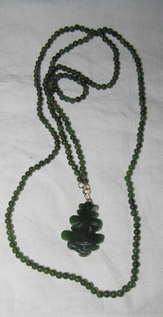 14k Gold Jade Necklace (1 of 3)