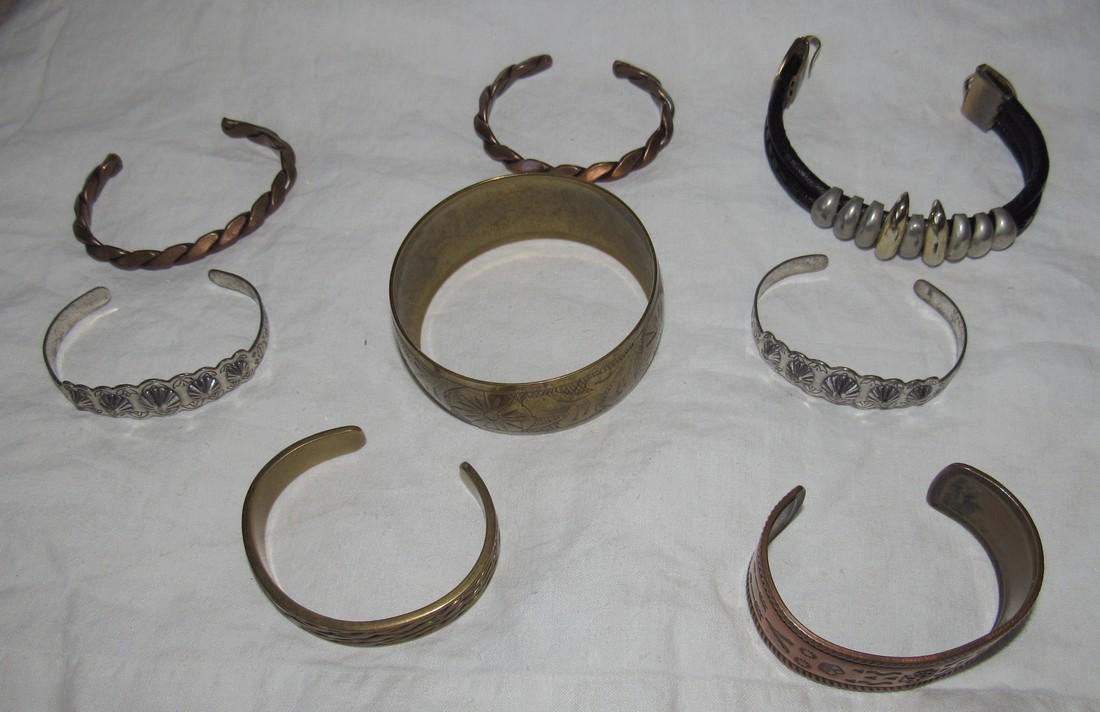 Lot of Cuff Bracelets including Sancrest Sanford: Getting all pictured