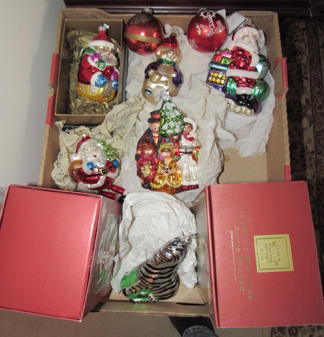 Christmas Ornaments including Lenox: Getting all pictured