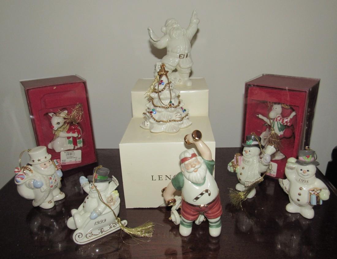 Lenox Santa Snowman Reindeer Christmas Ornaments (1 of 5)