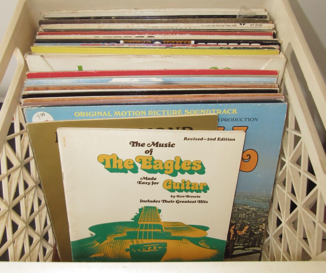Misc Records including Beatlemania: Getting crate full of records