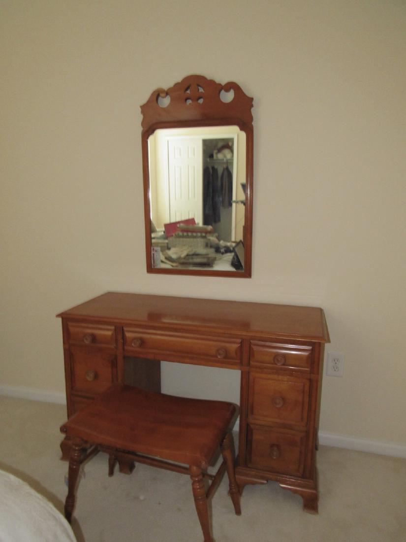 Desk Mirror Bench Bed & High Chest (1 of 7)