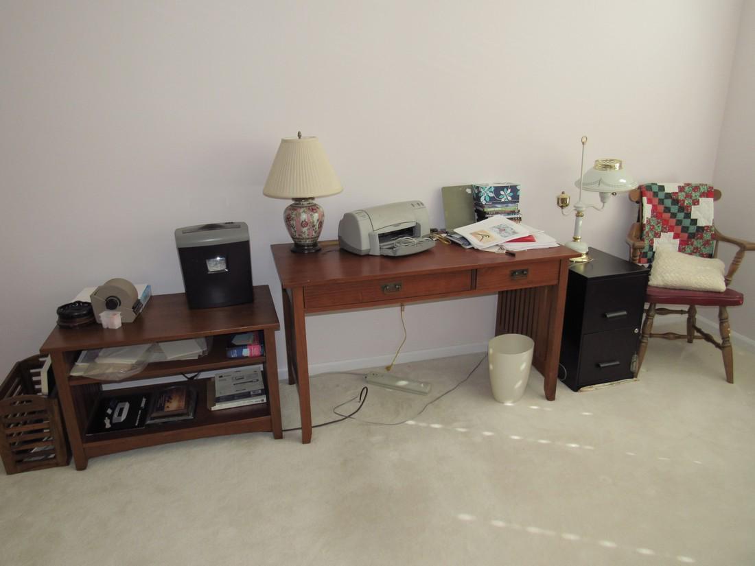 Computer Desk Shredder Printer File Cabinet Lamp (1 of 5)