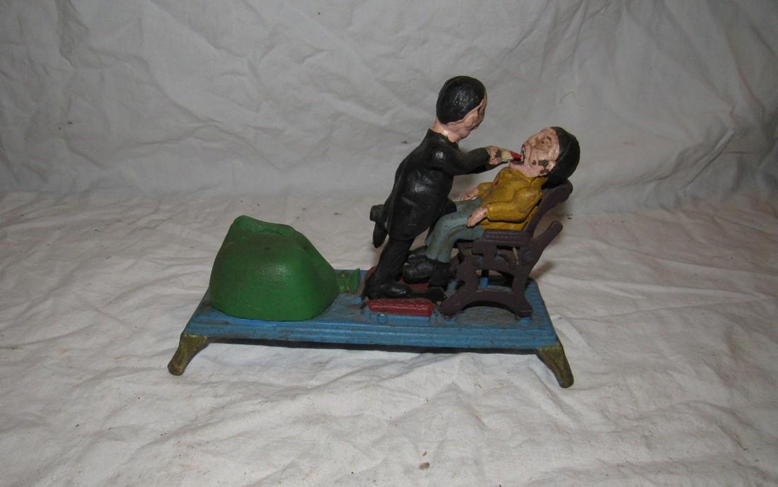 Cast Iron Dentist Mechanical Bank (1 of 5)