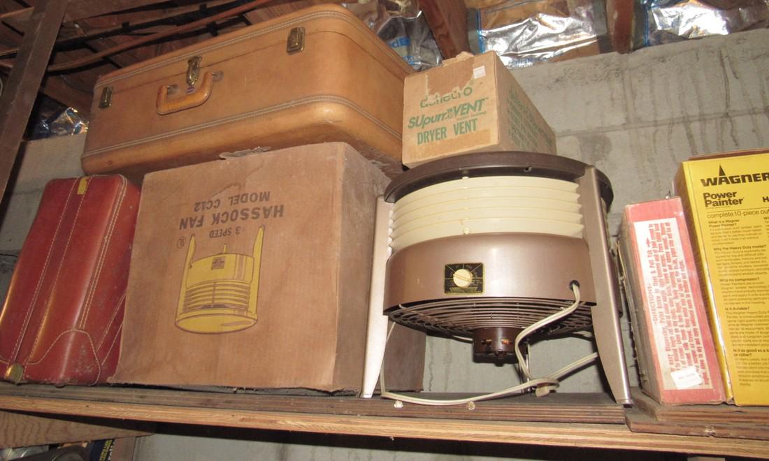 Hassack Fan Meat Grinders Can Opener Wagner Sprayer: Getting all pictured on shelf.