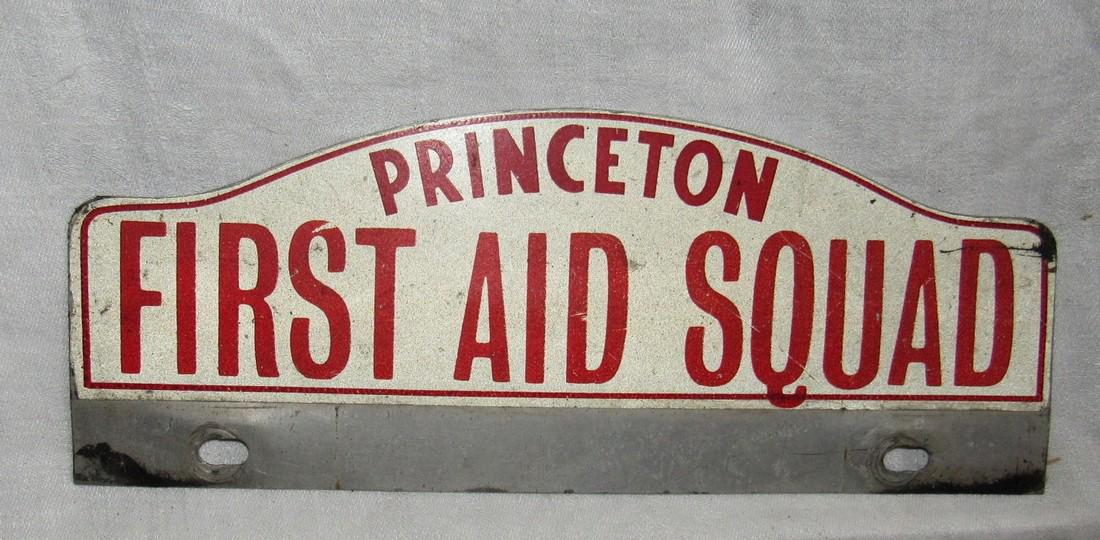 Princeton NJ Emergency Squad License Plate Tag (1 of 1)