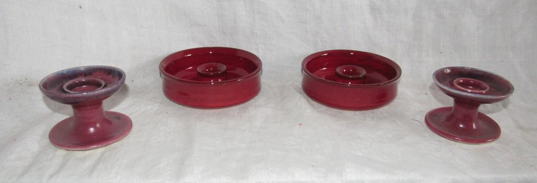 Owens Pottery Candle Holders (1 of 5)