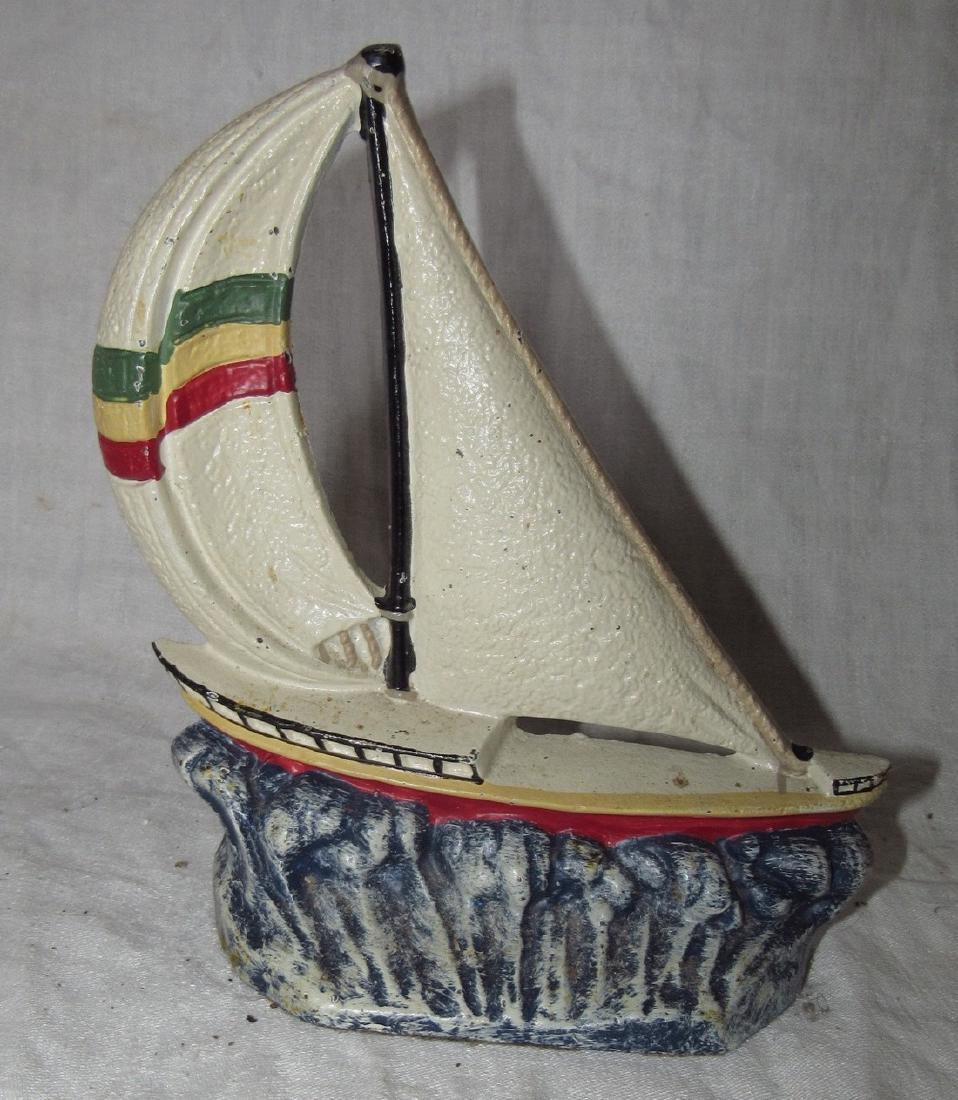 Sailboat Doorstop: Approx. 8 1/4" tall