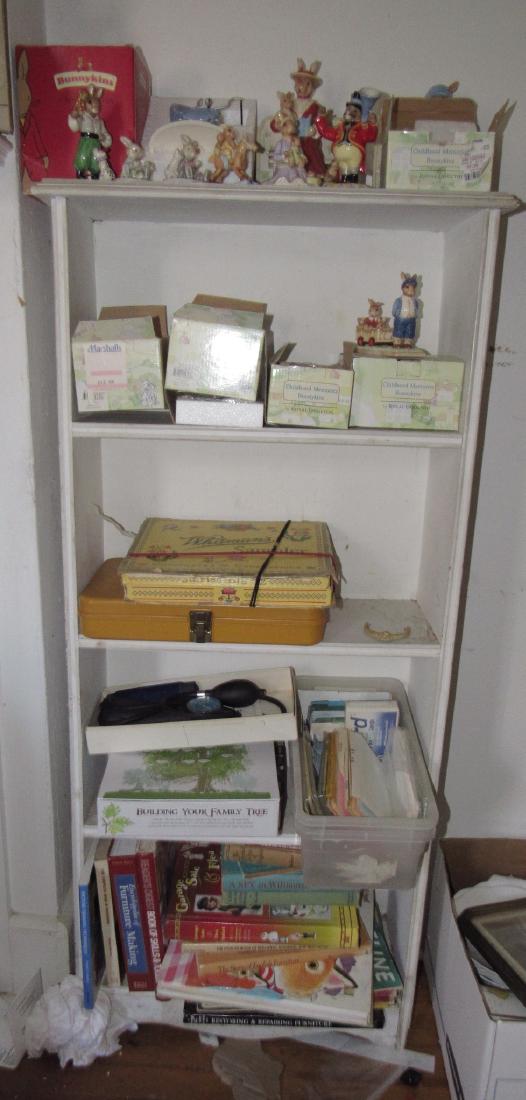 Book Shelf w/ Bunnykins & Misc. (1 of 5)
