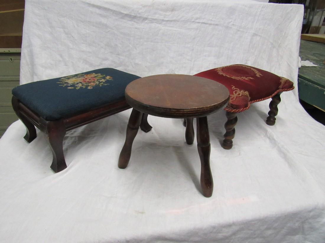 3 Stools incl. Needle Point (1 of 5)