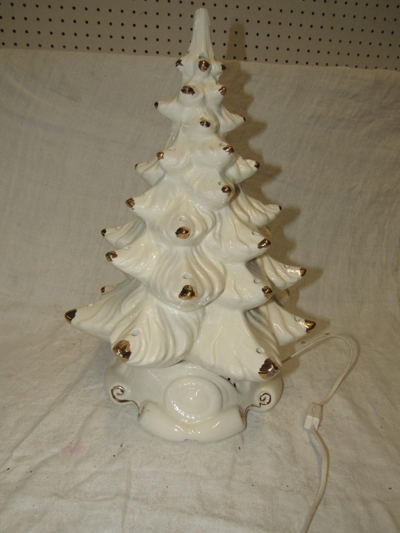 White Ceramic Christmas Tree (1 of 2)
