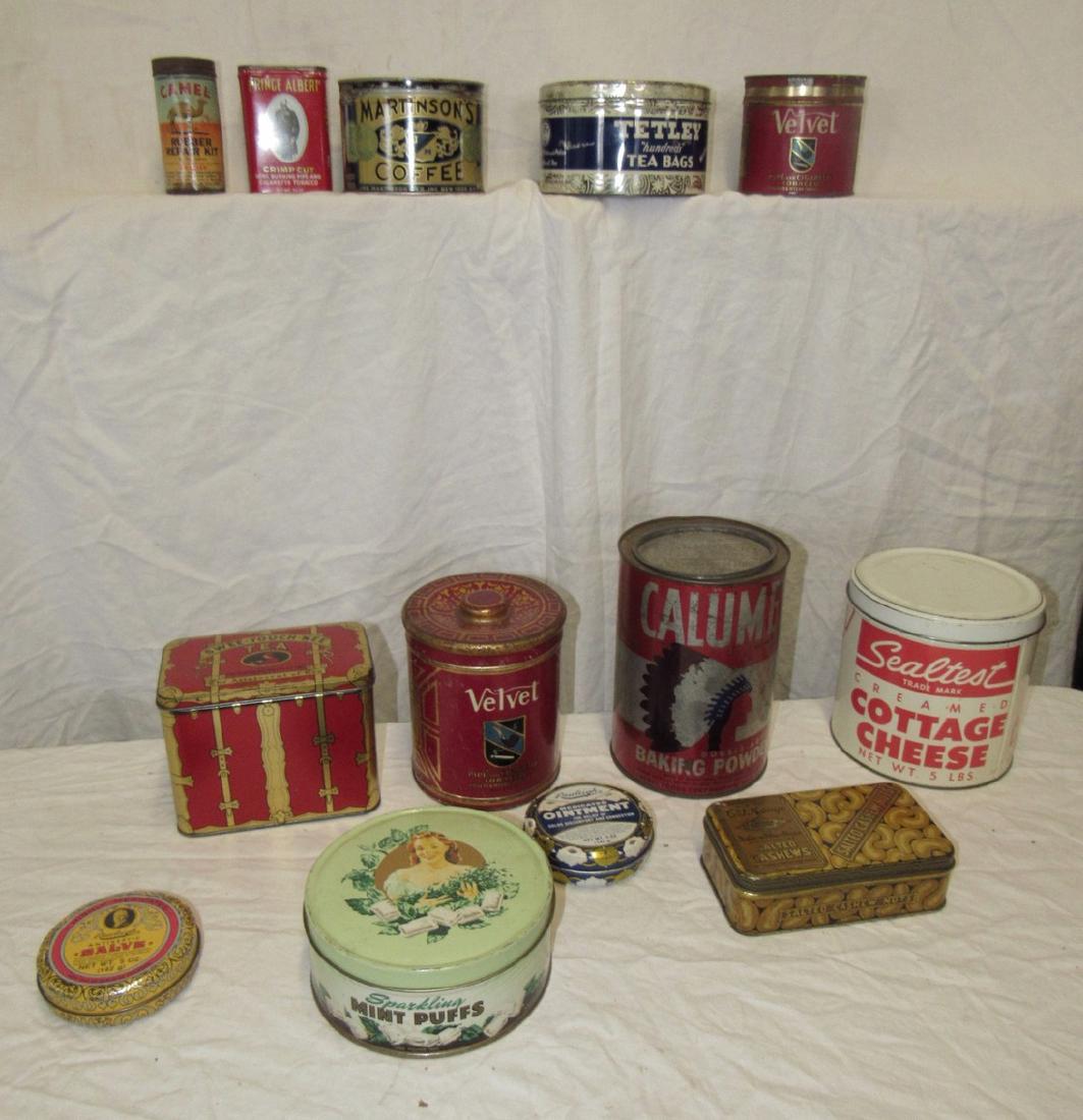 Camel Rubber Repair Kit Prince Albert Calumet Tin Lot: Getting all tins pictured