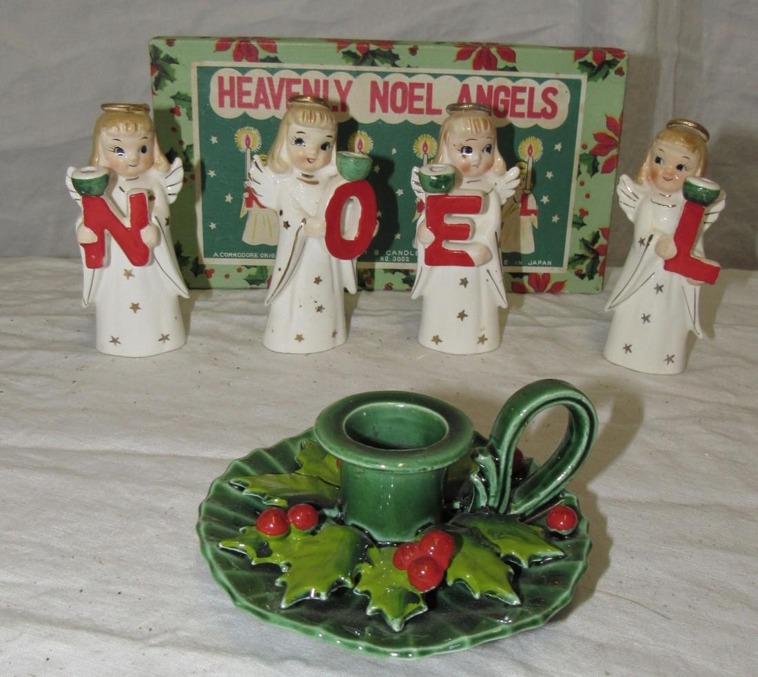 Howard Holt & Commodore Noel Angels Candle Holders (1 of 3)