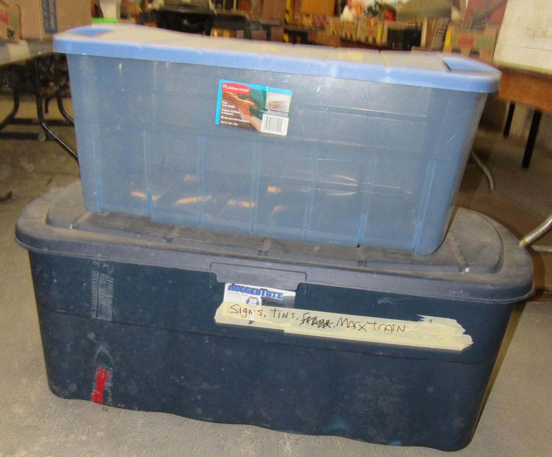 2 Plastic Totes (1 of 1)