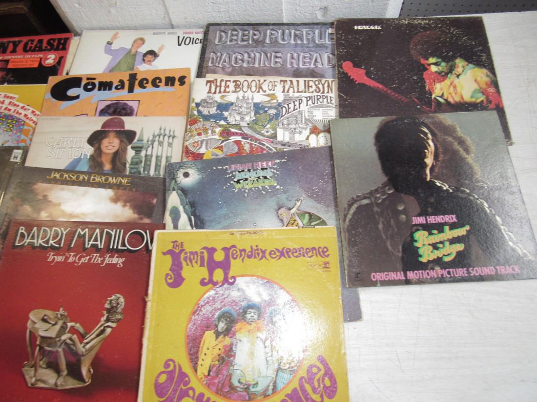 Jimi Hendrix Deep Purple Johnny Cash Records: Getting all records pictured