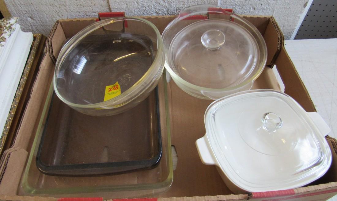 Pyrex & CorningWare: Getting all pictured in box.