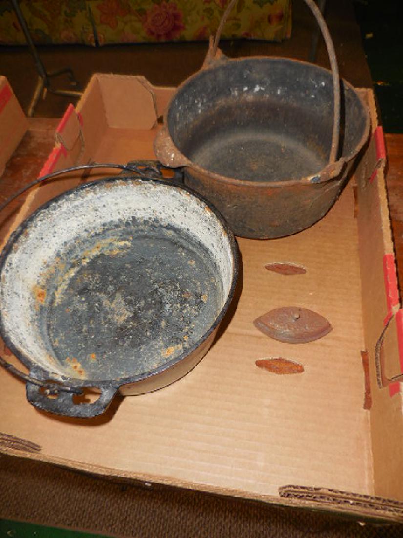 Cast Iron Pots, Sad Iron: As is