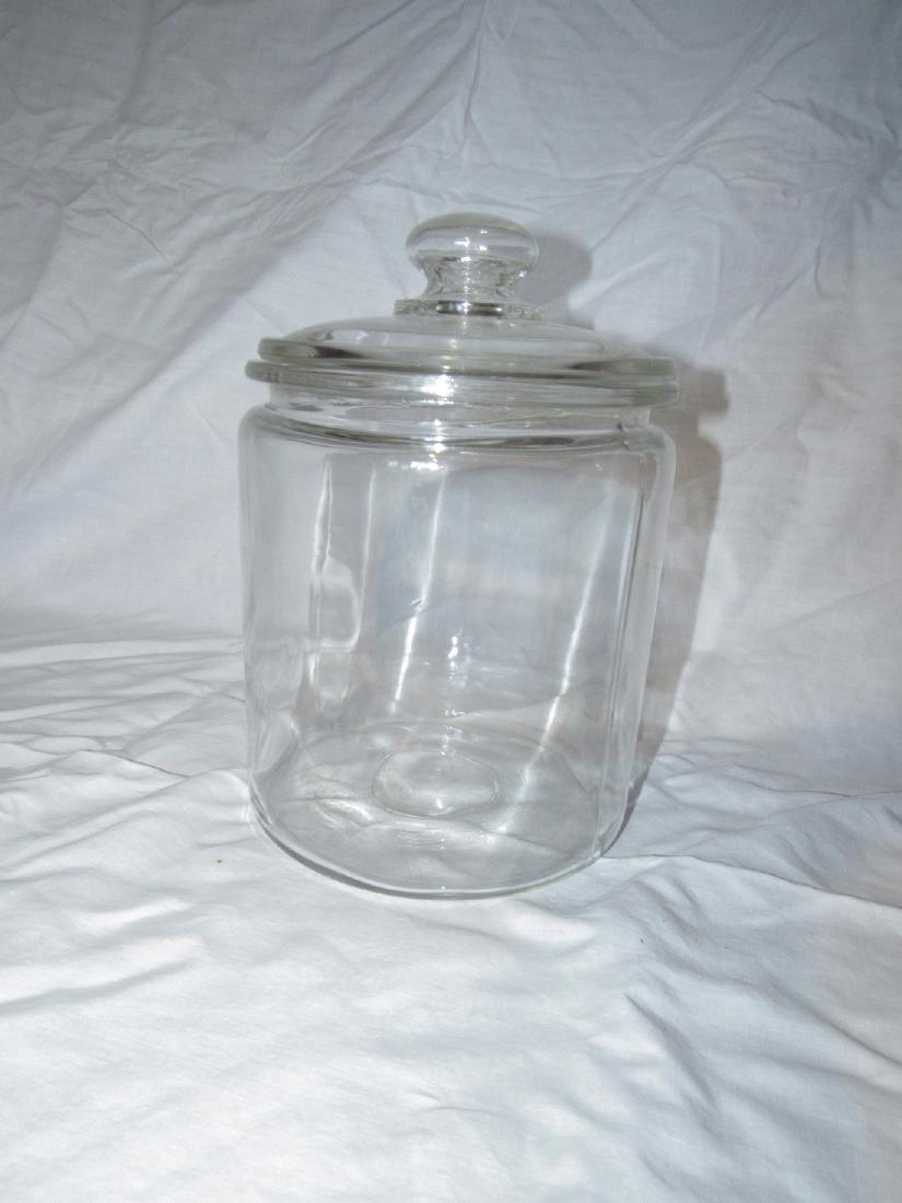 Biscuit Jar: Approx. 6 3/4" in diameter and 10" tall