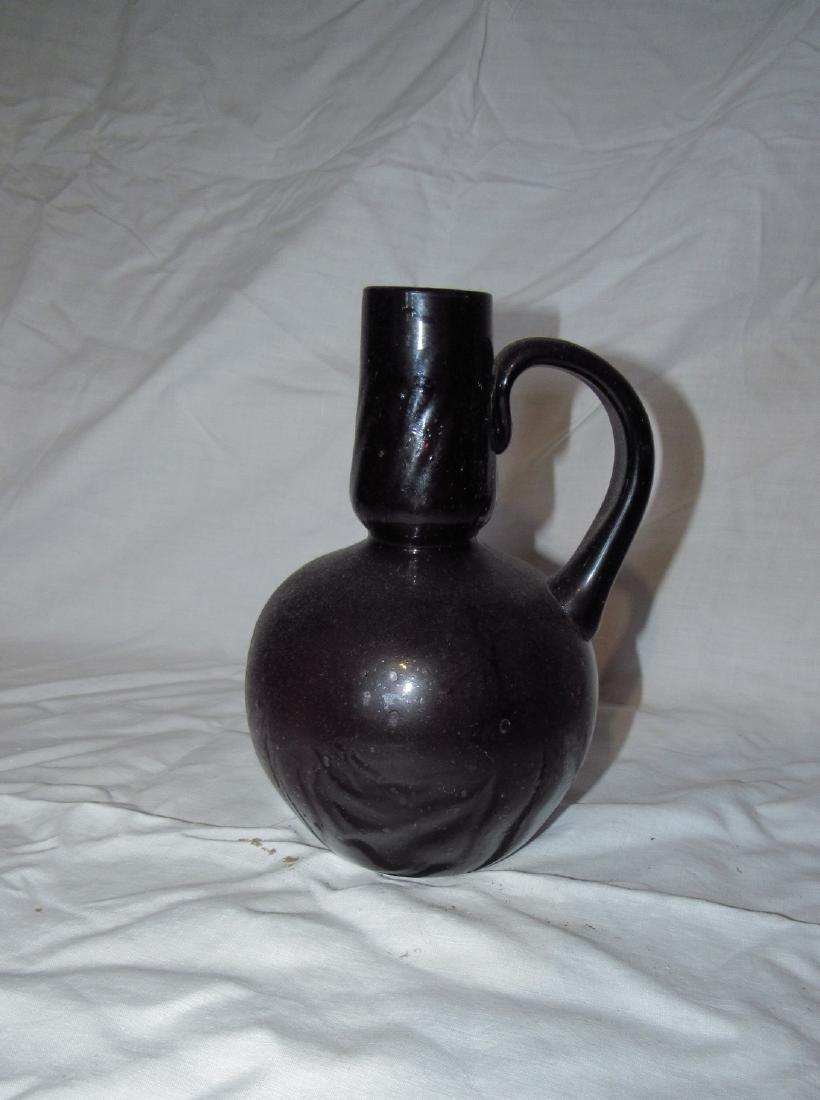 Hand Blown Amethyst Art Glass Pitcher (1 of 2)