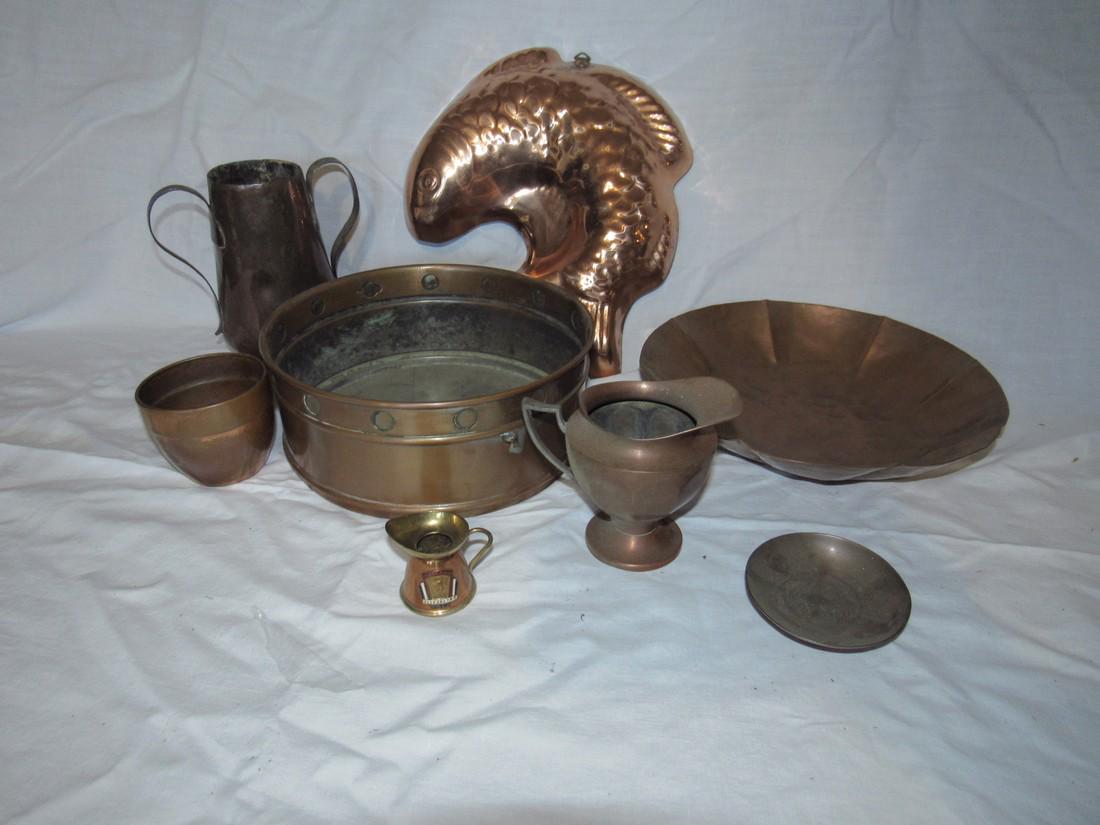 Copperware Lot Pitchers Mold Pan (1 of 3)