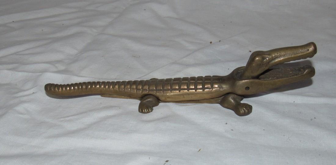 Brass Alligator Nut Cracker (1 of 2)