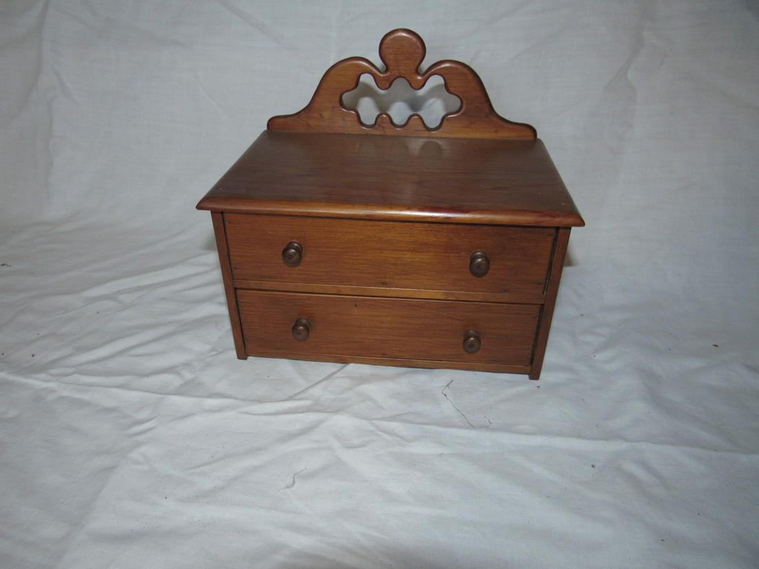Jewelry Box / Doll Dresser: Approx. 5 1/2" x 8 3/4" x 8" tall