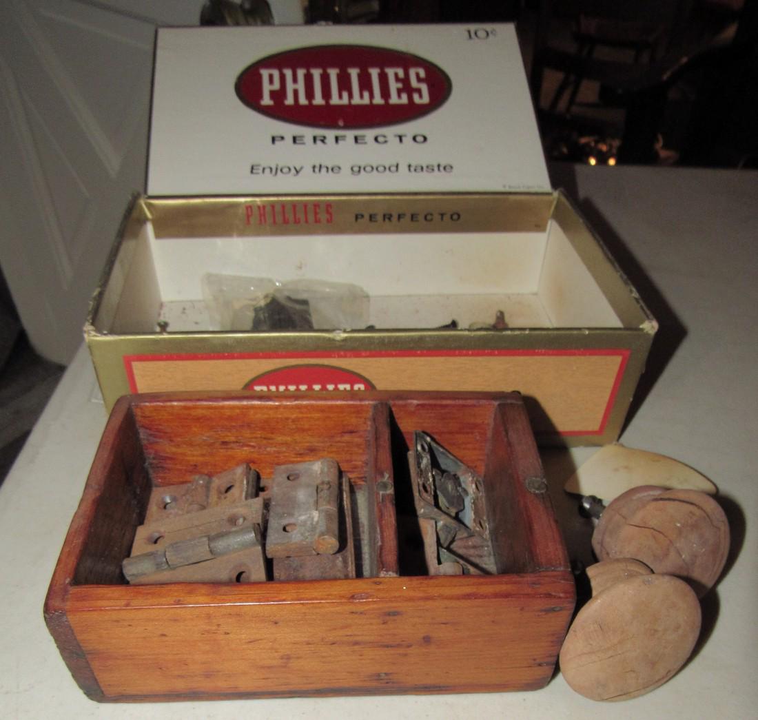 Wood Box w/ Furniture Hardware Hinges & Pulls: Getting all pictured