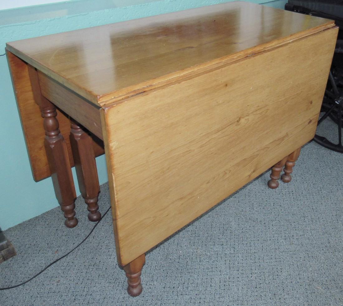 Gate Leg Drop Leaf Table: Approx. 19" x 41 3/4" x 30" tall ( when closed)