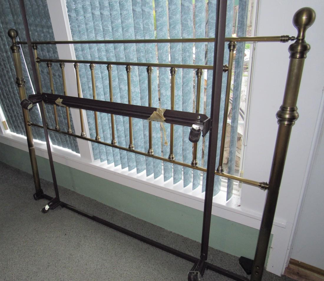 Brass Finish Headboard w/ Frame (1 of 3)