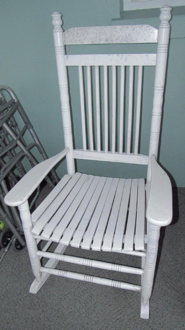 White Painted Rocker: Just needs light cleaning