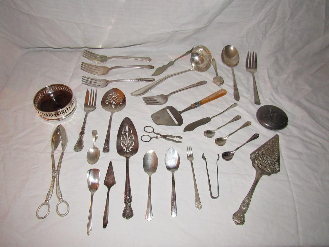 Large Lot of Silverplate Serving Pieces (1 of 3)