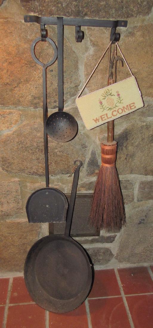 Fireplace Tools Skillet Slotted Ladle (1 of 3)