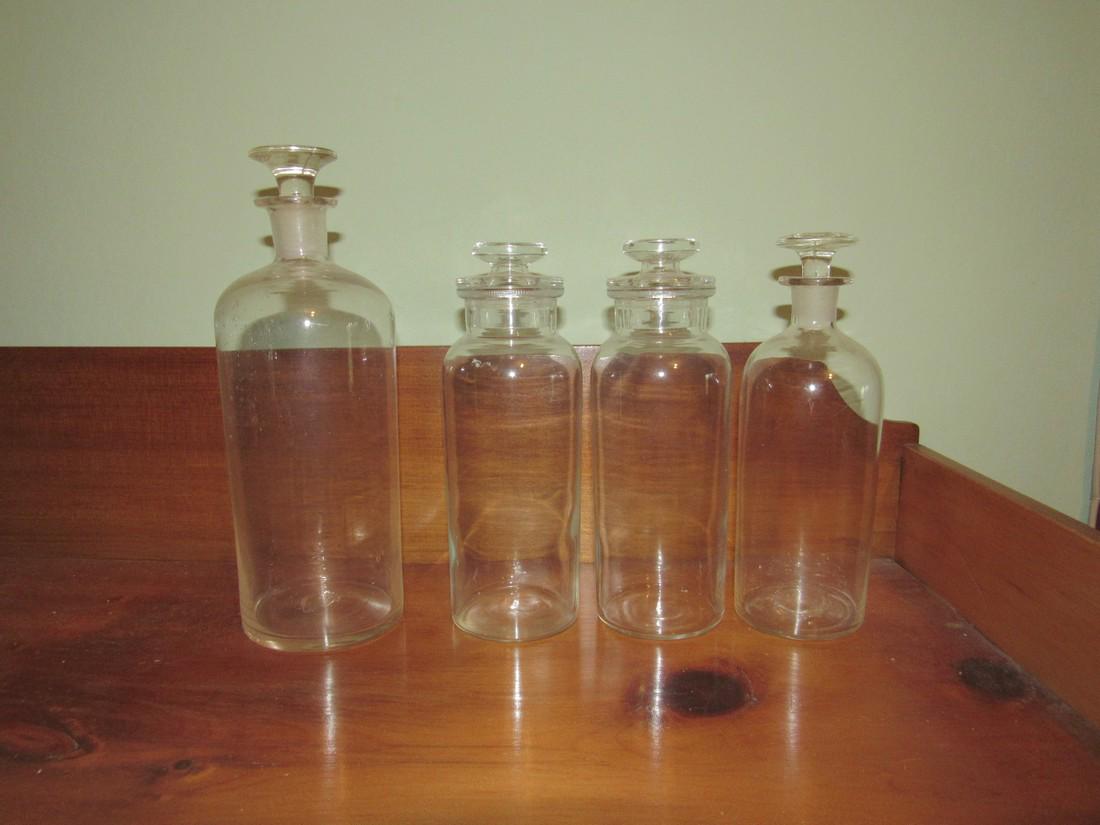 4 Apothecary Bottles (1 of 1)