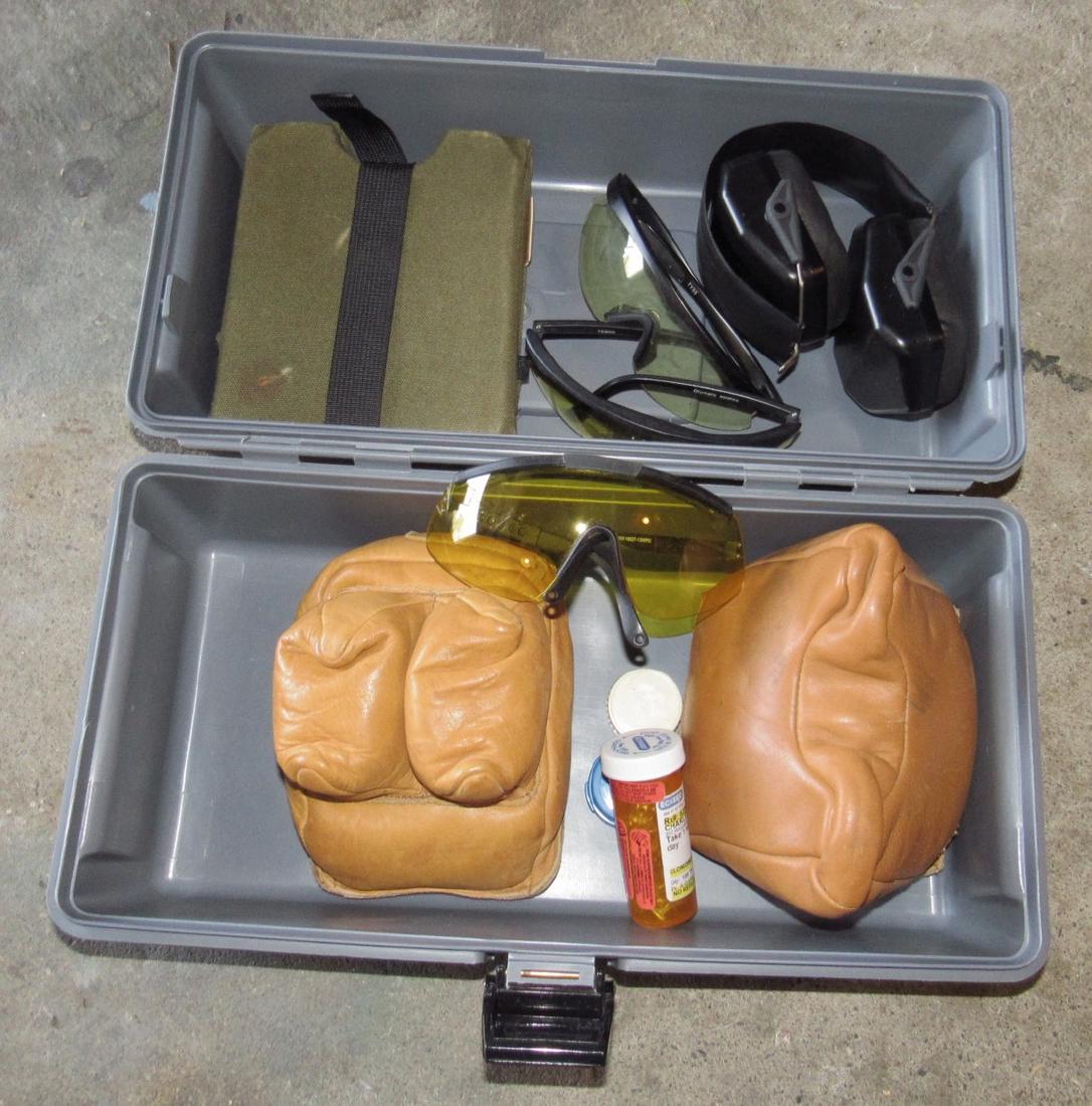 Target Shooting Bean Bag Rests Glasses & Ear Protection: Also include box