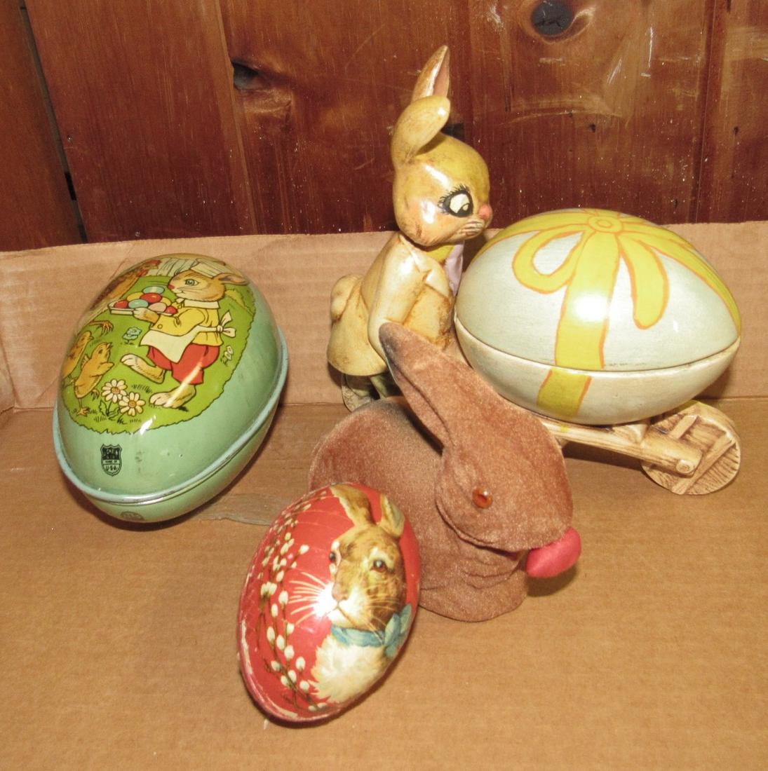 Chein & Paper Mache Easter Eggs with  Misc (1 of 2)