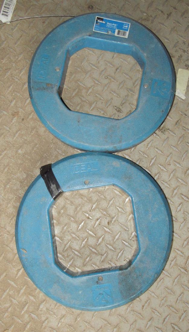 (2) Ideal 200' 1/8" Steel Fish Snakes (1 of 3)