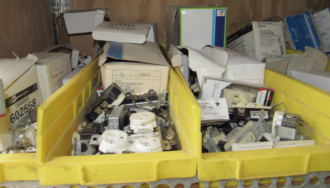 Switches Receptacles Gang Box Shelf Lot (1 of 8)