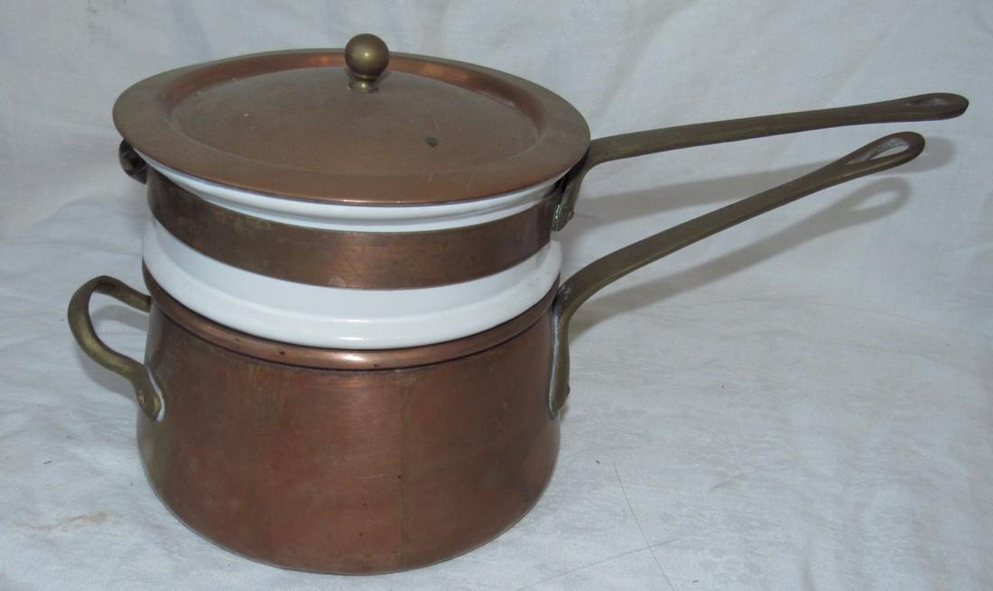 Copper Pot w/ Brass Handles (1 of 5)